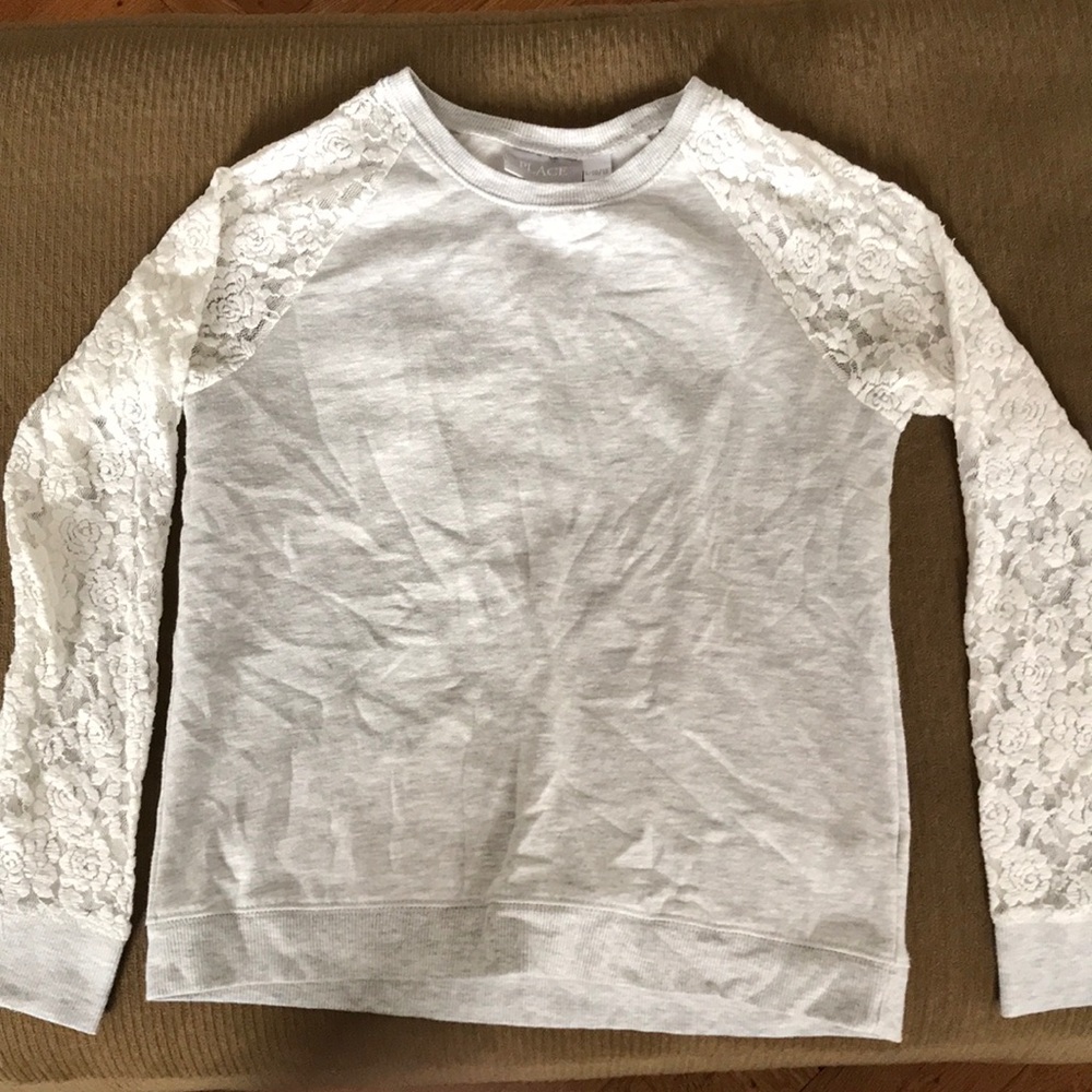 🌻Casual lace sleeve long sleeve